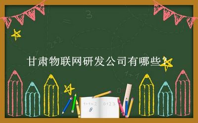 甘肅物聯(lián)網研發(fā)公司